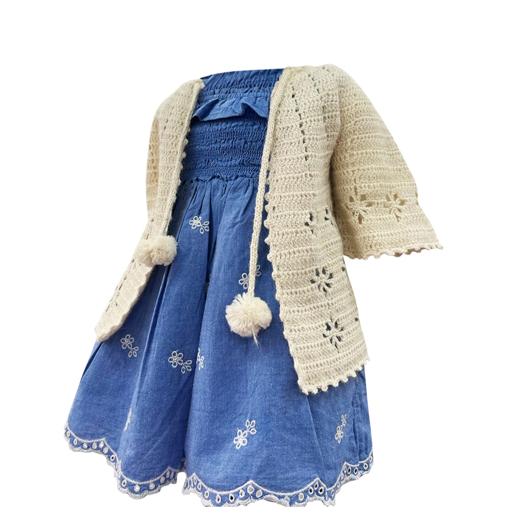 Charming Baby Alpaca Wool Coat for Ages 6 to 12 Months