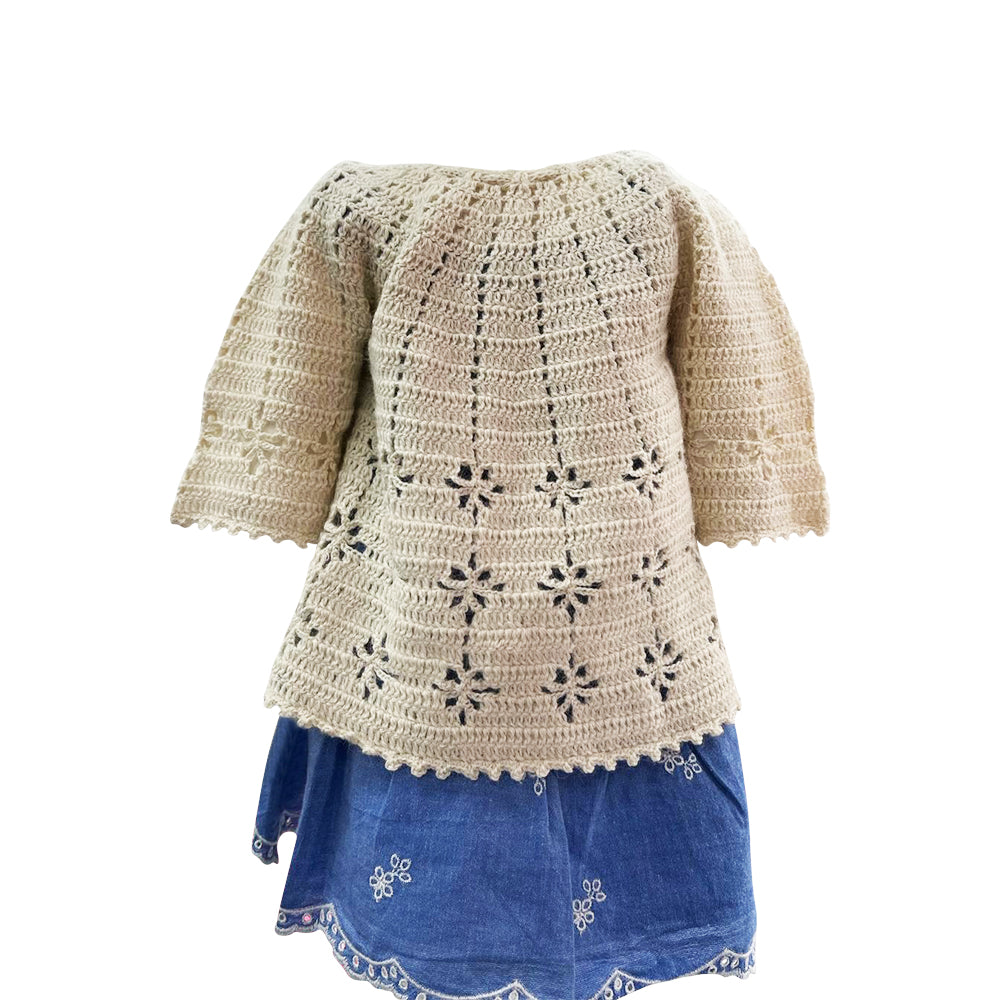 Charming Baby Alpaca Wool Coat for Ages 6 to 12 Months