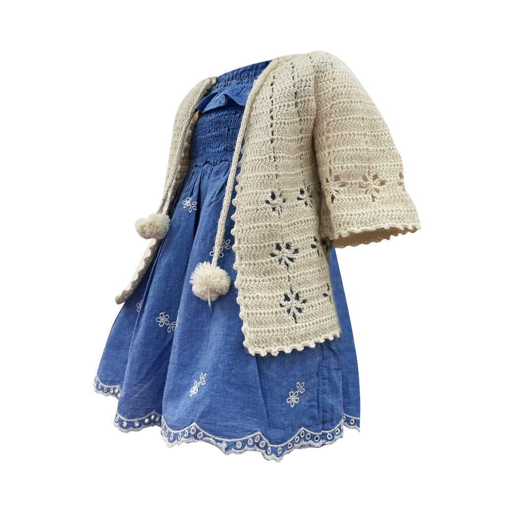 Charming Baby Alpaca Wool Coat for Ages 6 to 12 Months