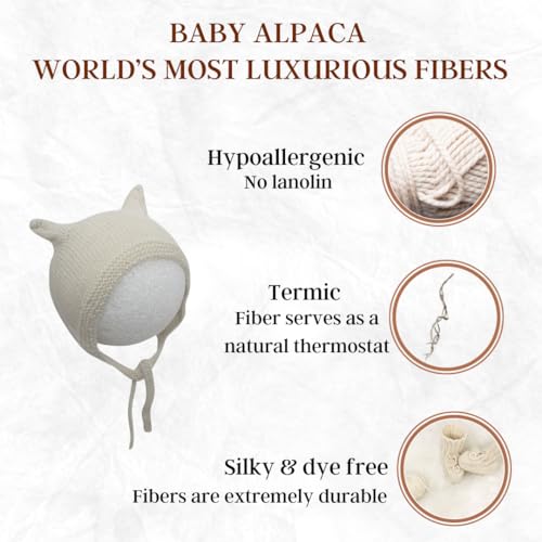 Polko Baby Alpaca Bonnet - Luxury and Warmth for Your Little One